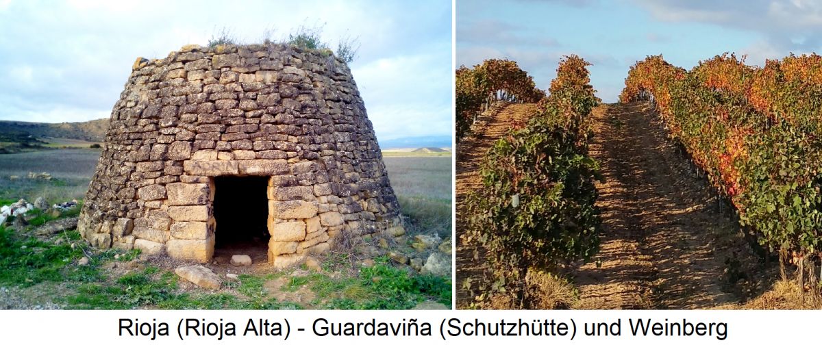  Rioja (Rioja Alta) - Guardaviña (Schutzhütte) und Weinberg