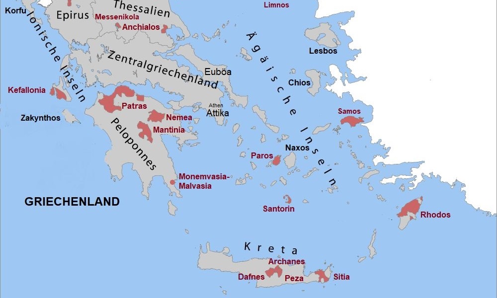 Santorin - Karte
