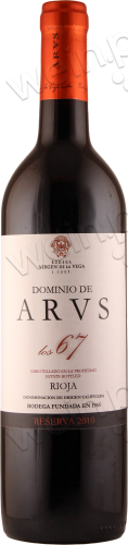 2010 D.O.Ca Rioja Reserva Dominio de Arvs los 67