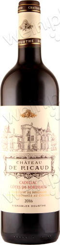 2016 Cadillac Côtes de Bordeaux AOC "Château De Ricaud"